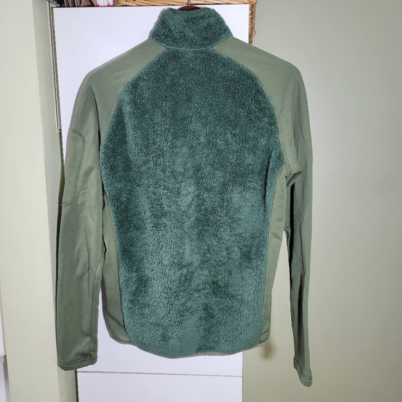 Patagonia sherpa mock neck pullover sweater green  small - Picture 3 of 7